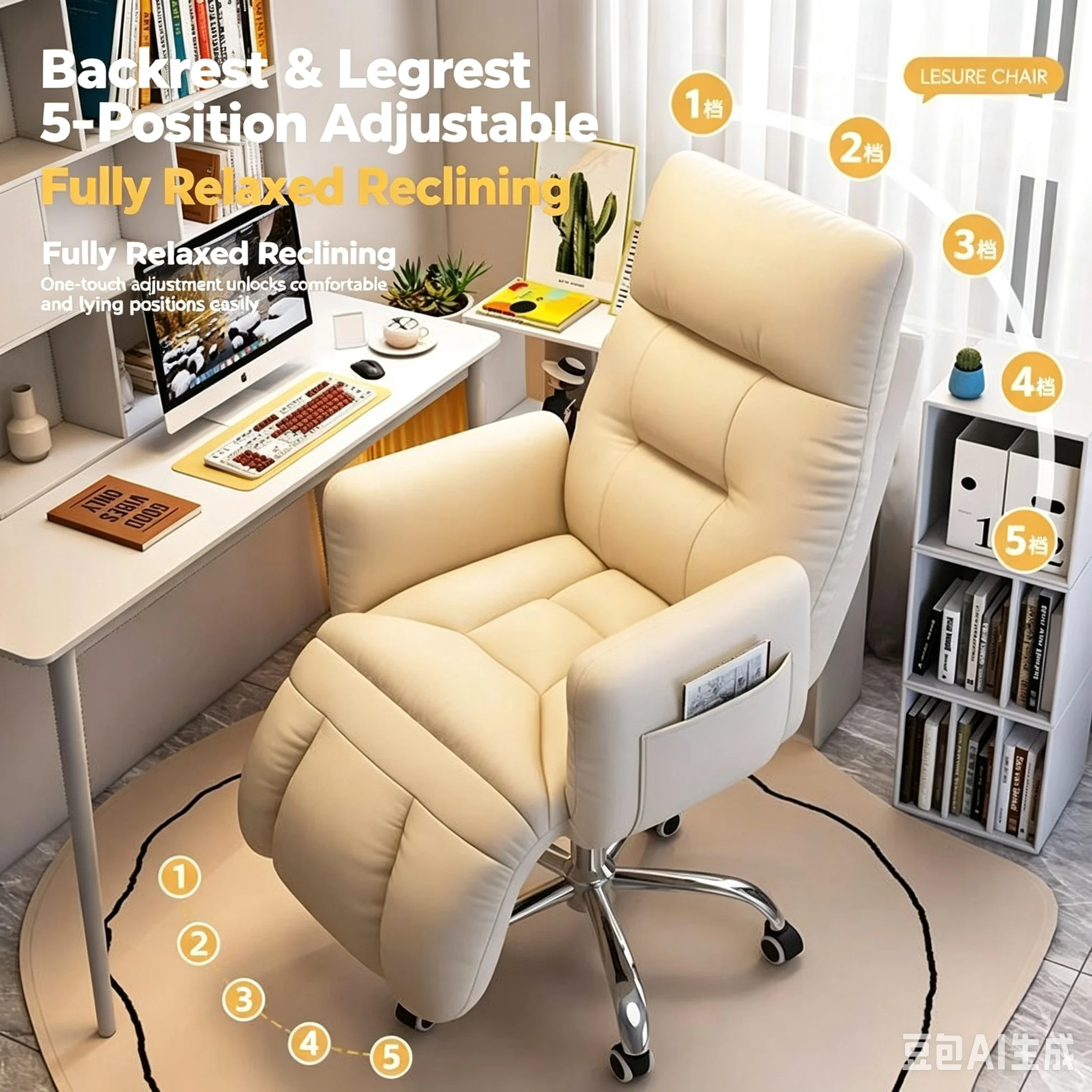 كرسي مكتب قابل للتعديل بخمس سر - مراجعة Office Tech Gear وسعره